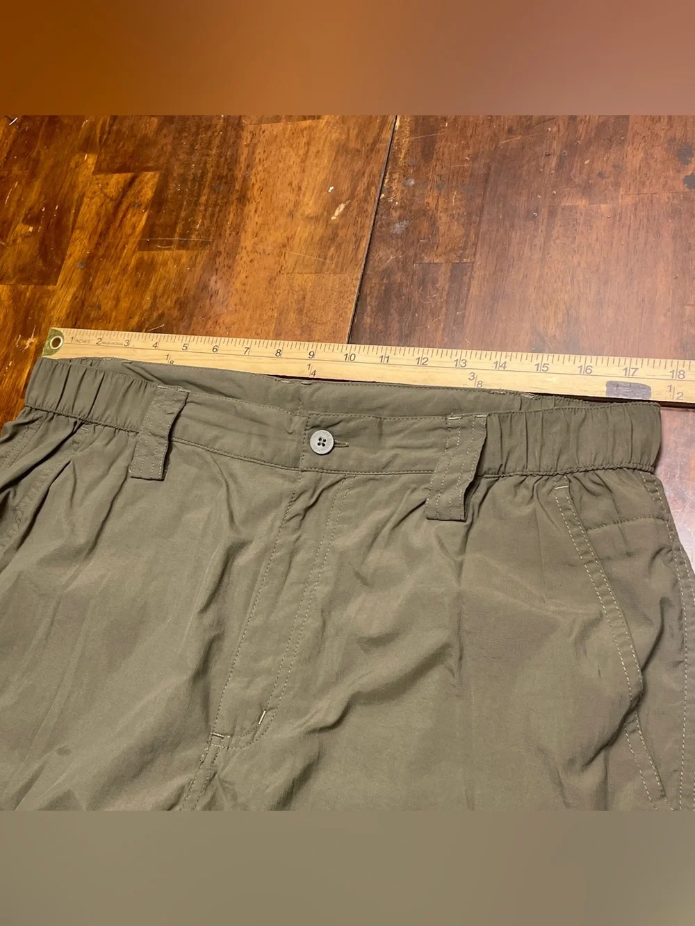 The North Face Cargo Shorts Mens Large Lot Of 2 Hiking Green Gray